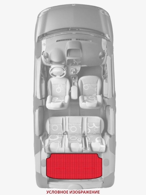 ЭВА коврики «Queen Lux» багажник для Jeep Grand Cherokee SRT-8 (WK)